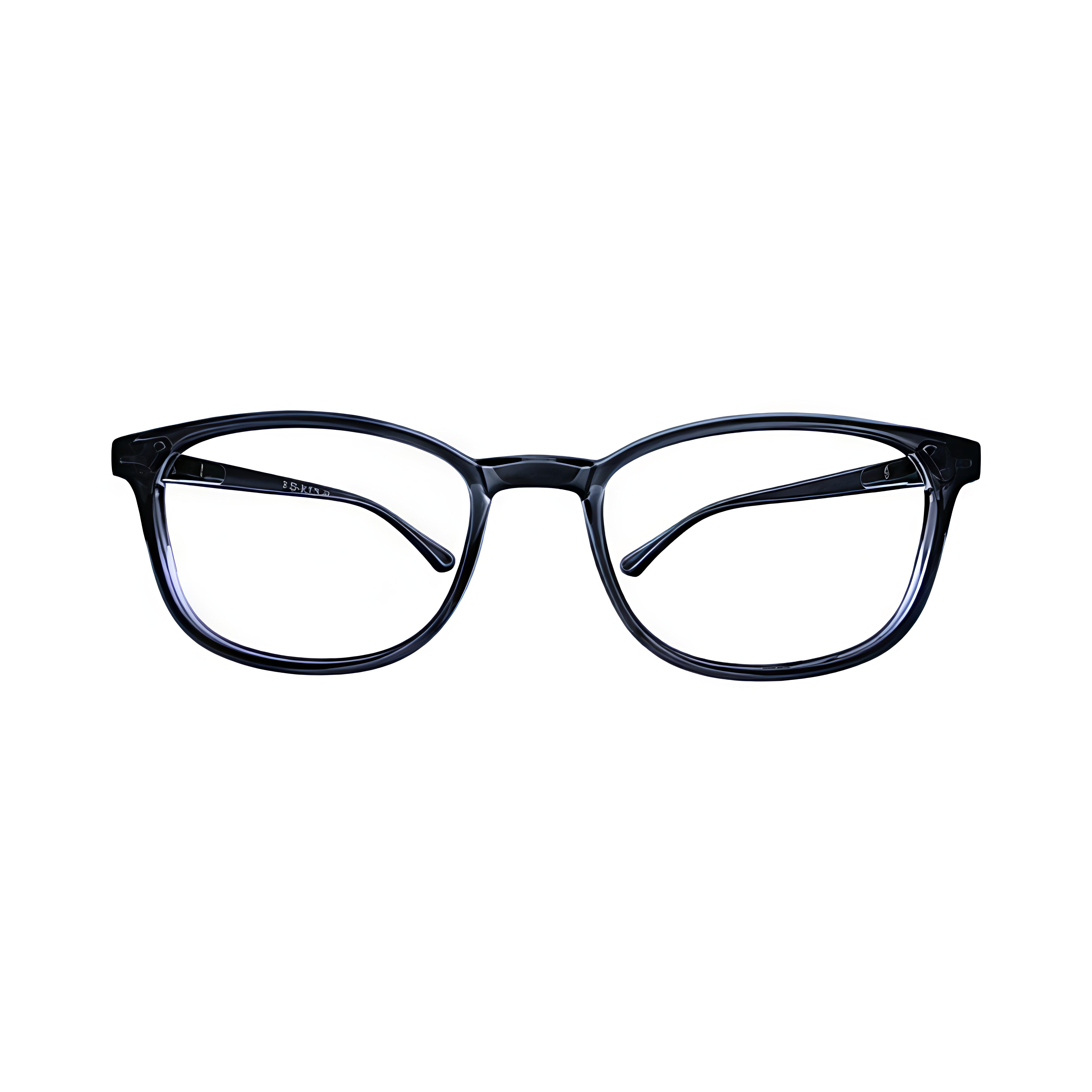 Stinic Eyewear Rectangular Transparent Dark Grey